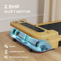 Walking Pad, Under Desk Treadmill With 17 X 43 Wide Belt, Remote Control, Bluetooth Speaker, Wheels And LED Display