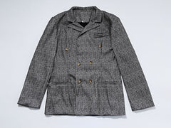 Men's Blazers Slim Fit Plaid Suits Jackets Male Long Sleeve Double-breasted Outerwear Business Casual Coats