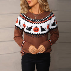 Women's Oversized Knit Christmas Sweater