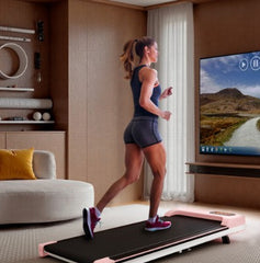 Folding Under Desk Walking Pad Treadmill With Adjustable Incline, 1-6 Km H Low Noise For Home Office, LED Display, Magnetic Remote Control, Transport Wheels Plug, Black.