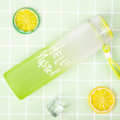 Frosted portable glass