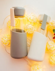 ZOOOBE 400ML Portable My Glass Water Bottle Silicone Drinking Coffee Water For Bottle Travel Glass Tumbler Botts