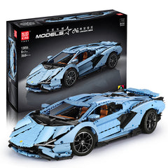 Technology Machinery Series Sports Car Assembled Building Blocks Toys