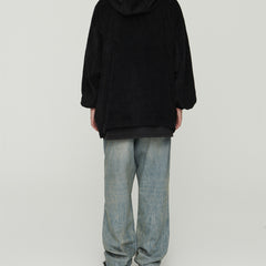 Light Wash Grey Denim Jeans Baggy Oversized With Pleats