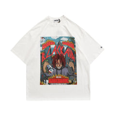 Combed Cotton Round Neck Street T-shirt Unisex Bottoming Shirt