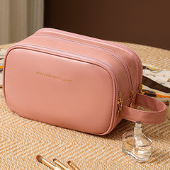 Double Zipper Cosmetic Buggy Bag
