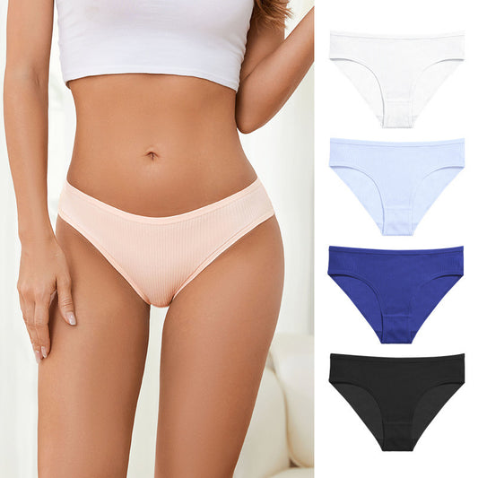 High Waist Thread Seamless Hip Lifting Girl Underwear