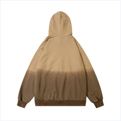 Men's And Women's Embroidered Letters And Flowers Colorblock Hoodie