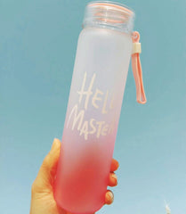 Frosted portable glass