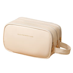 Double Zipper Cosmetic Buggy Bag