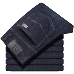 Stretch Jeans Autumn And Winter Loose Plus Size Business Casual Pants