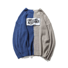 Men's patchwork colorblock sweater