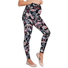 High waist digital printed leggings