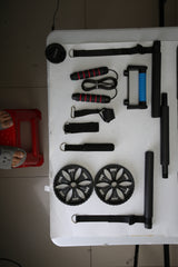 Multifunctional Push Up Board Home Strength Training Equipment With 15 Fitness Accessories Pilates Bar Resistance Band Roller Wheel Full Body Workout Home Gym Equipment