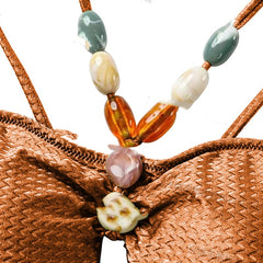 Women's Swimsuit Covered Belly Thin Bikini Suit