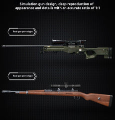 Heavy Duty Sniper Rifle Assembled Puzzle Building Blocks Toy