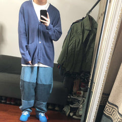 Twill Denim Jeans With Double Stitching