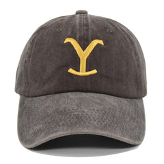 Embroidered Baseball Distressed Embroidered  Ponytail