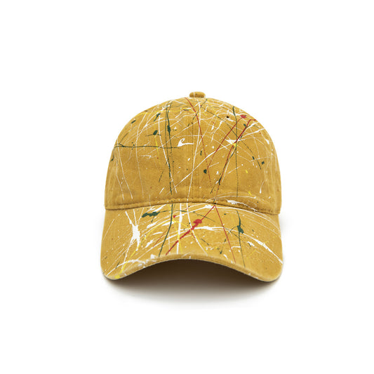 Hand-splashed Baseball With Curved Brim