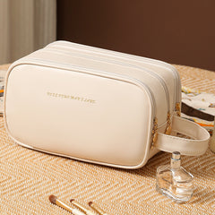 Double Zipper Cosmetic Buggy Bag