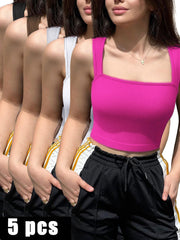 5 Piece Sports Bra For Women High Support