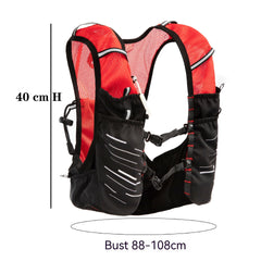 Marathon Running Cross-country Mountaineering Backpack Containing Water Bag
