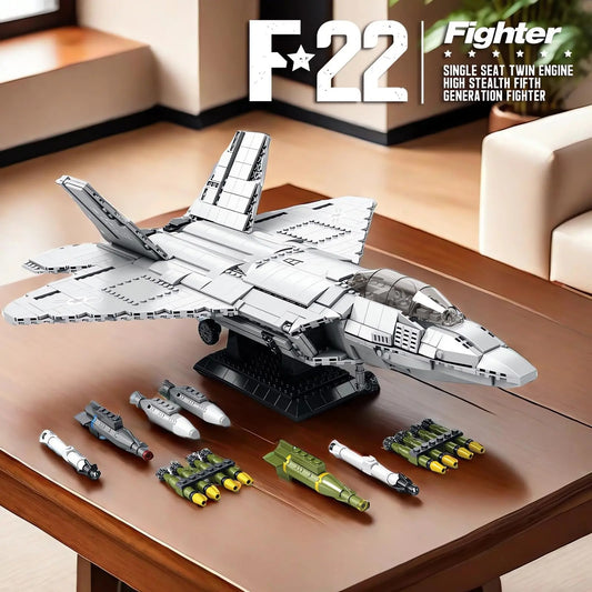 Aerospace Military Aircraft Children's Educational Assembly Building Blocks Toy