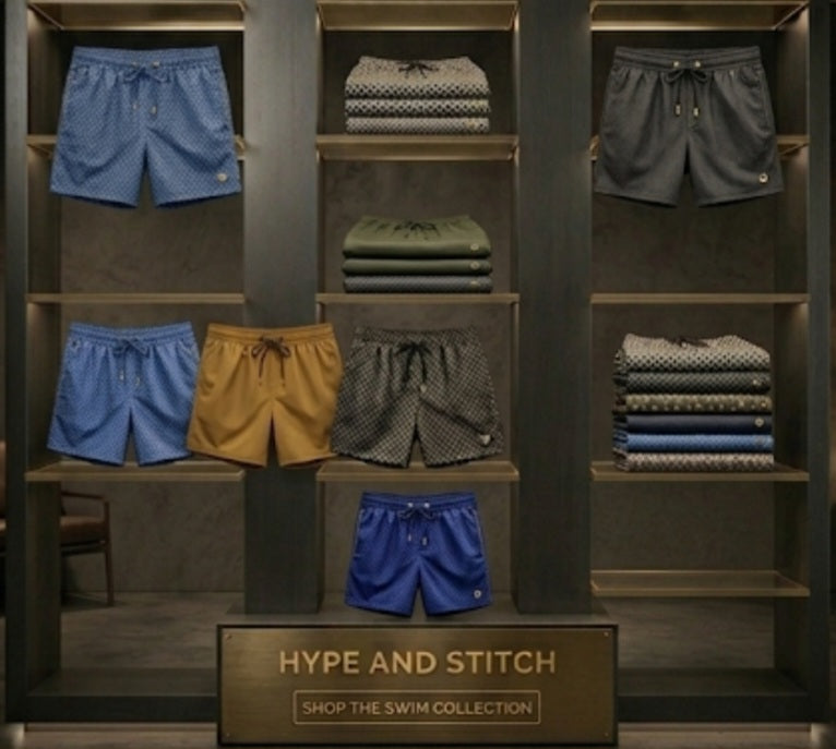 Premium Men's Drawstring Swim Trunks