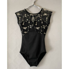 Ballet Practice Clothes Gym Outfit Women's Embroidered Jumpsuit