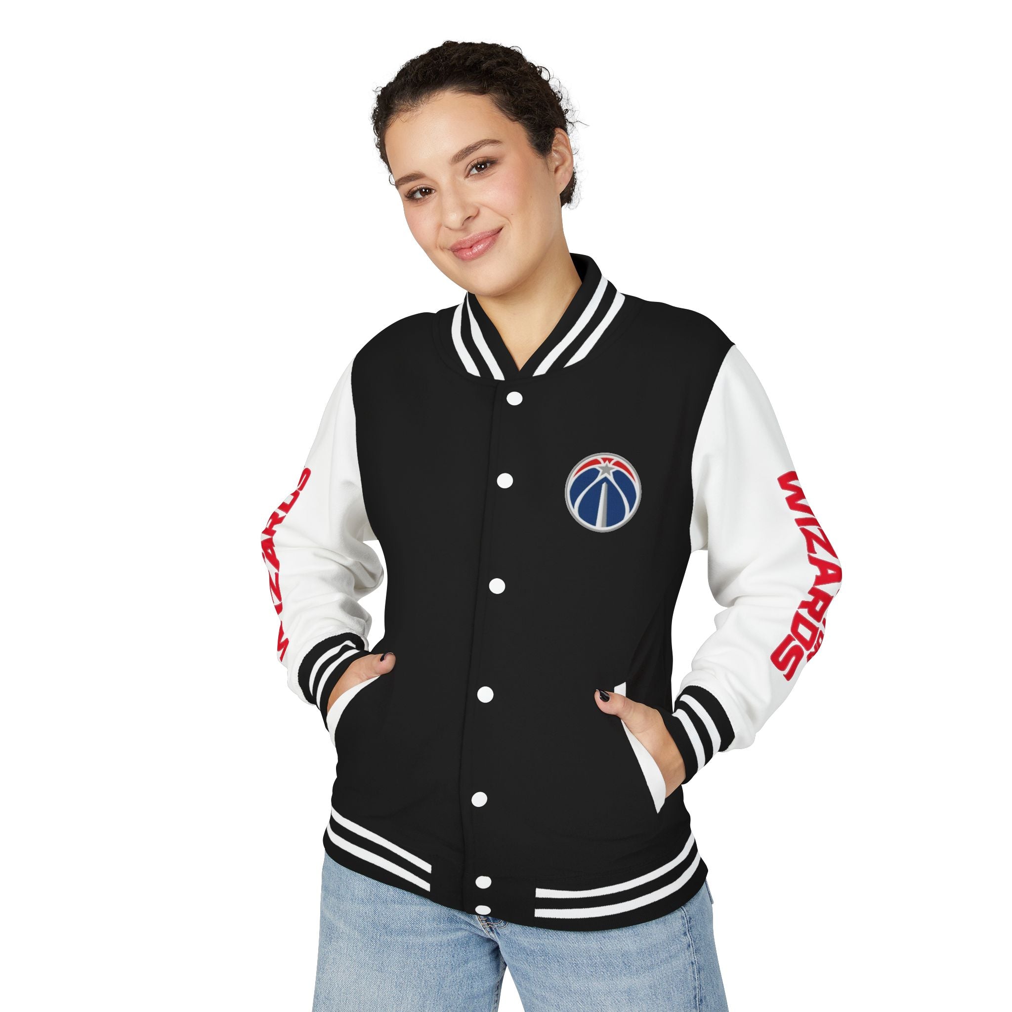 Washington Wizards Varsity Jacket | Unisex Streetwear Letterman