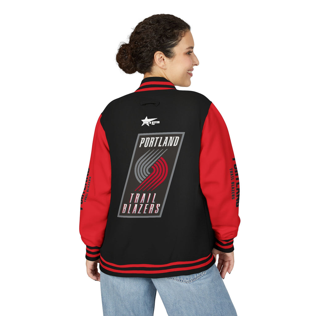 Portland Trail Blazers Varsity Jacket | Unisex Streetwear Letterman