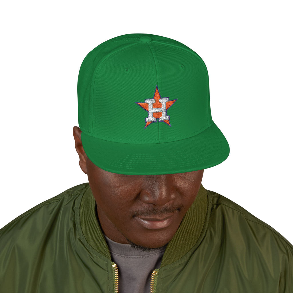 Houston Astros Snapback Hat | Multi-Color Flat Brim Custom Cap