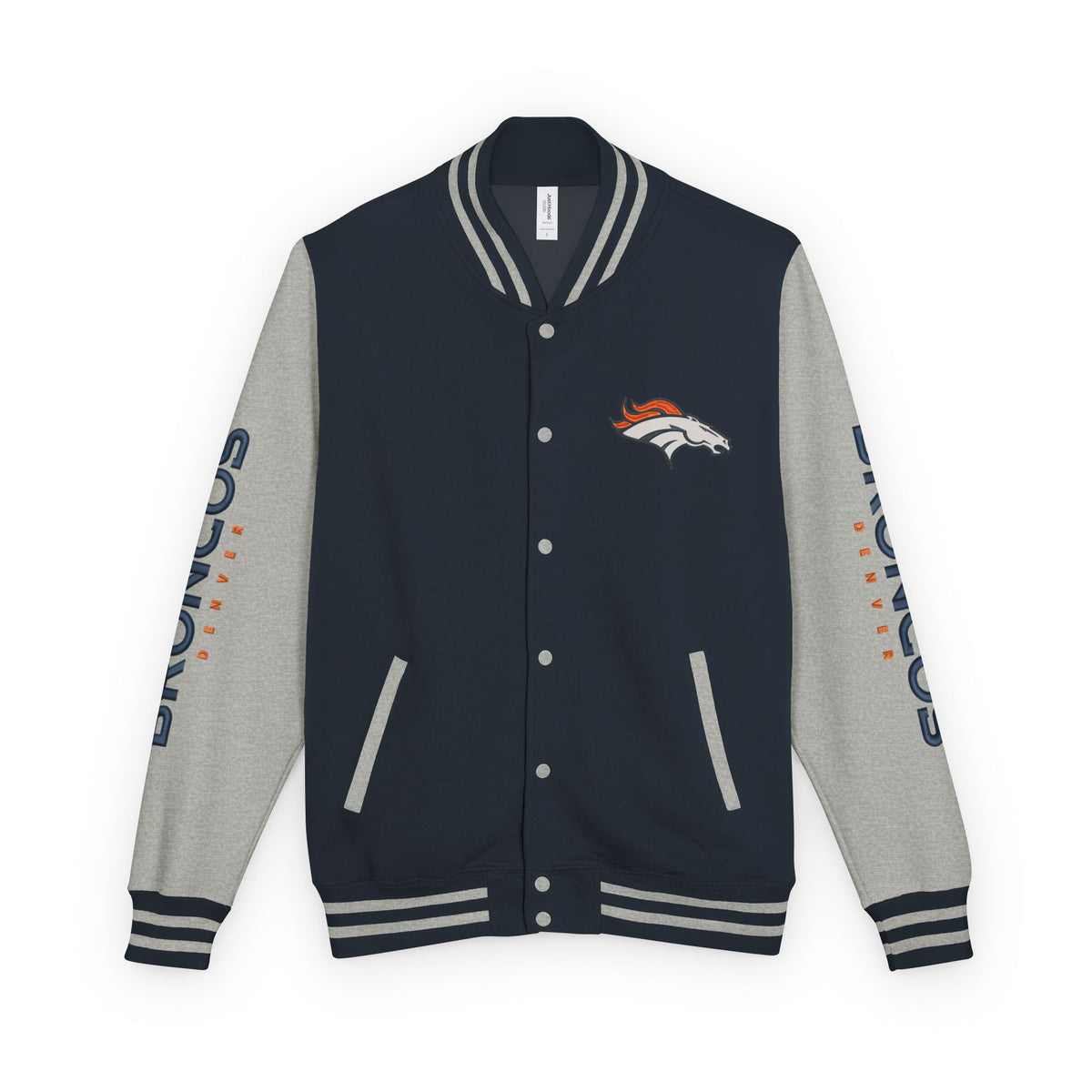 Denver Broncos Vintage Varsity Jacket | Retro Letterman Streetwear