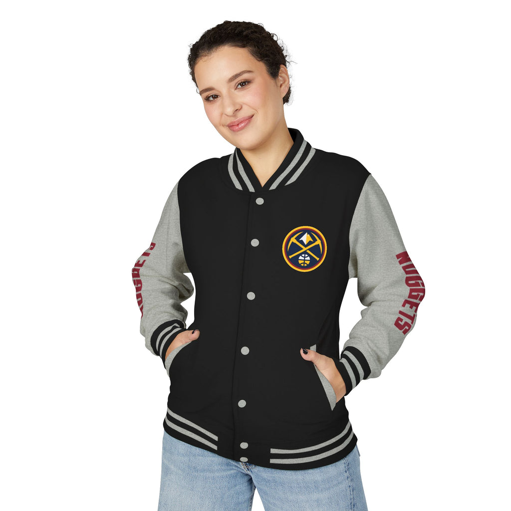 Denver Nuggets Varsity Jacket | Unisex Streetwear Letterman