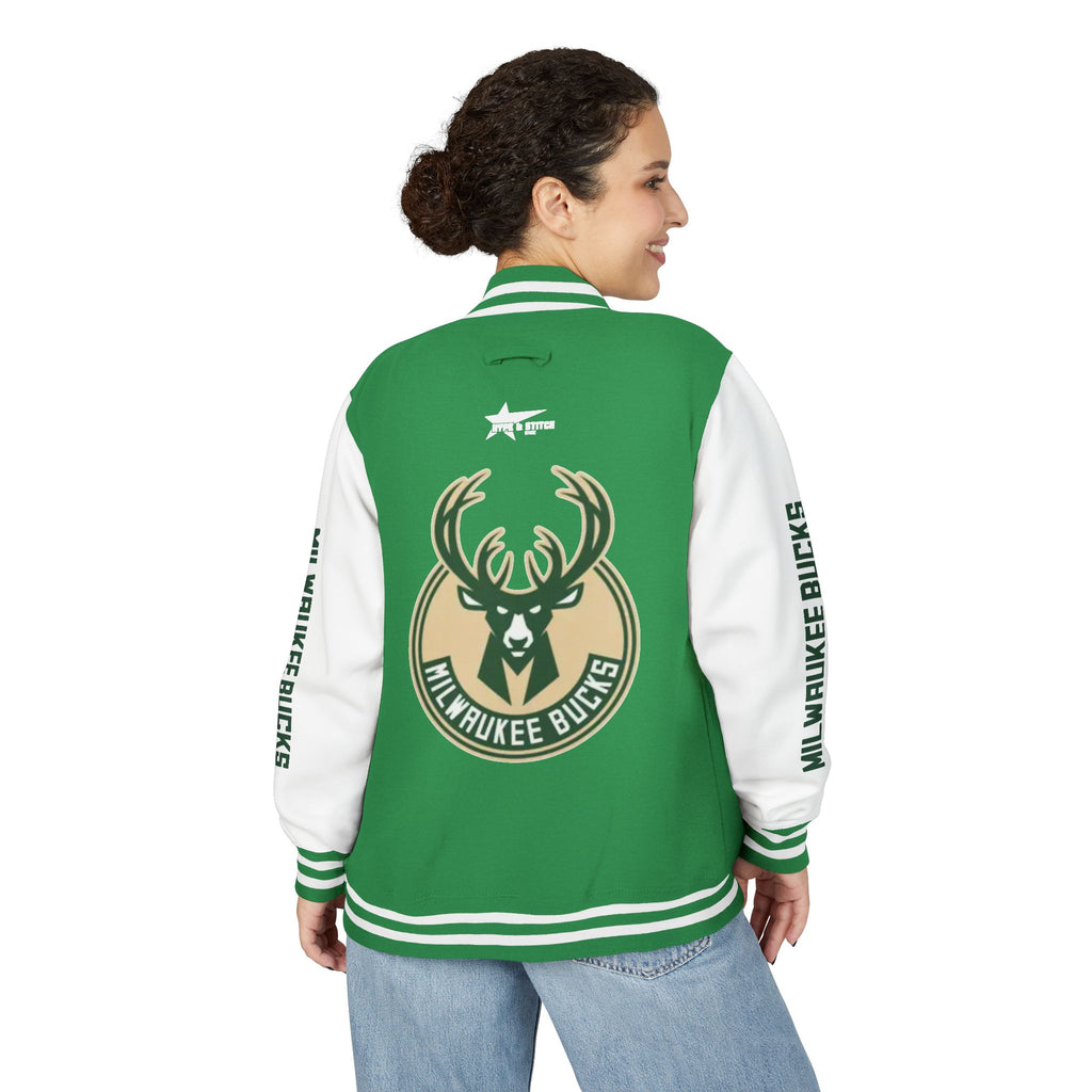 Milwaukee Bucks Varsity Jacket | Unisex Streetwear Letterman