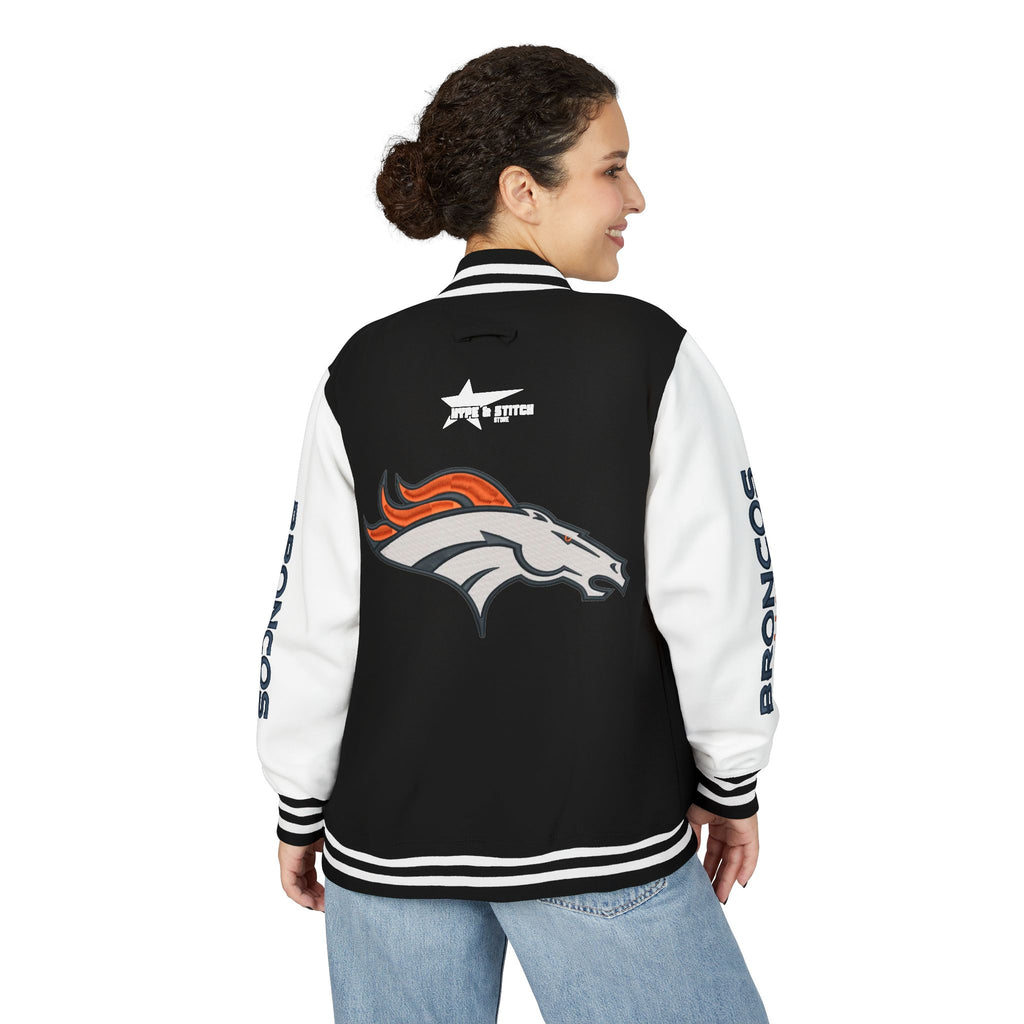 Denver Broncos Vintage Varsity Jacket | Retro Letterman Streetwear