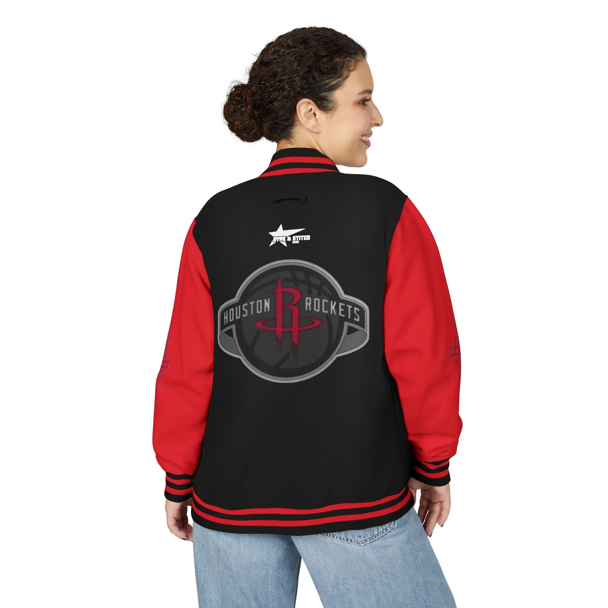 Houston Rockets Varsity Jacket | Unisex Streetwear Letterman