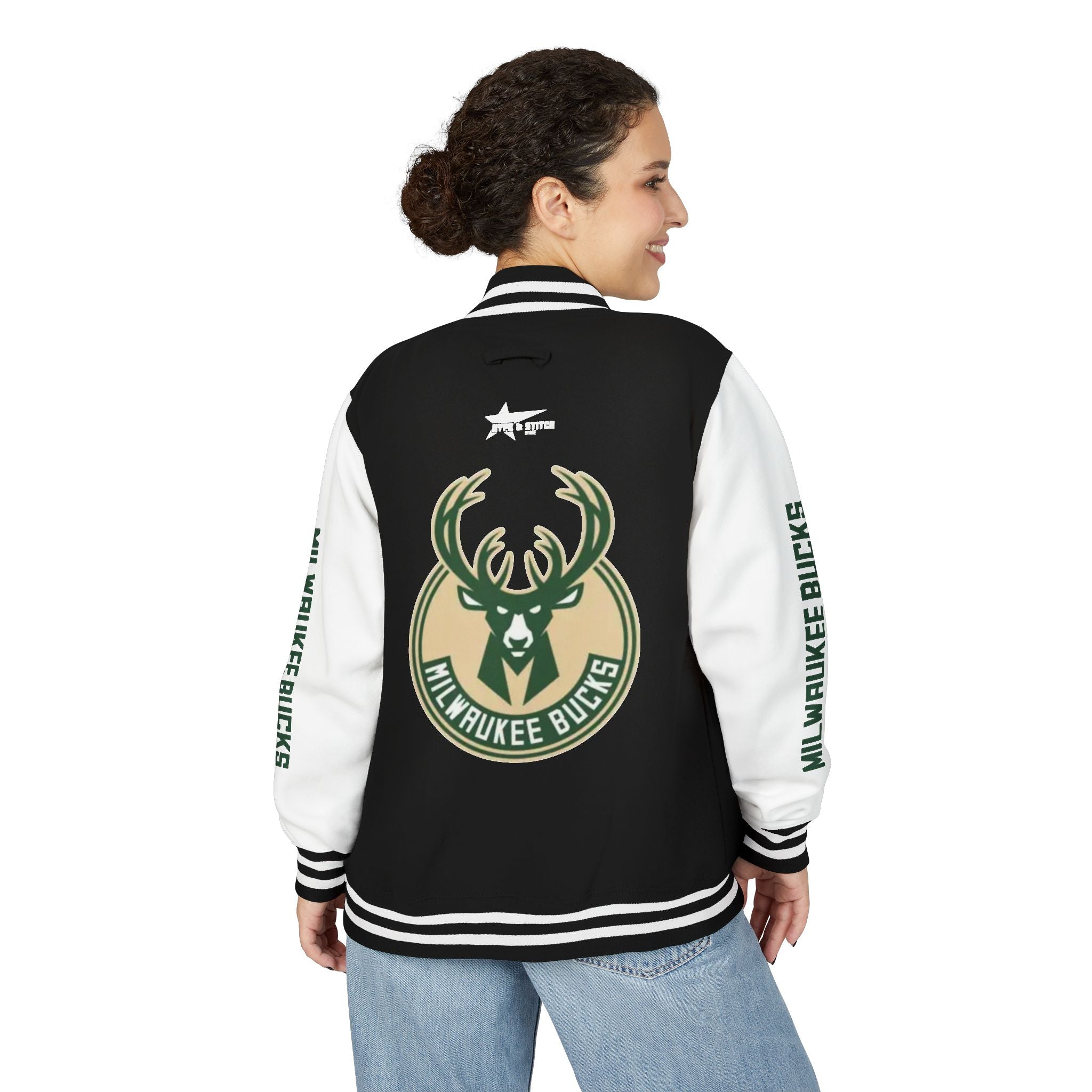 Milwaukee Bucks Varsity Jacket | Unisex Streetwear Letterman