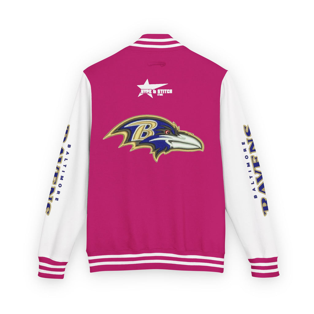 Baltimore Ravens Varsity Jacket – Unisex Letterman Jacket with Custom Sleeve Print & Team Logo