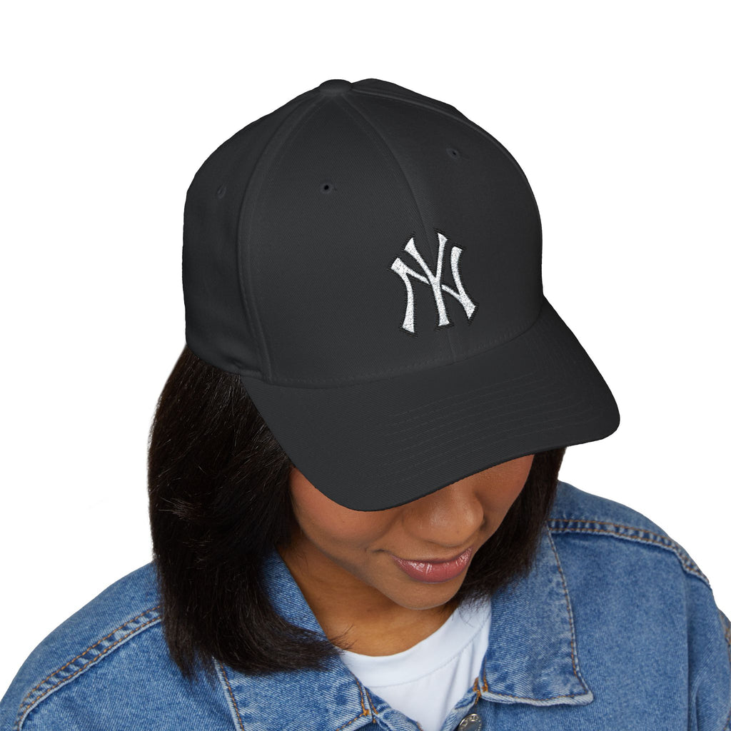 Embroidered NY Classic Baseball Cap | Unisex Structured Curved Brim Hat