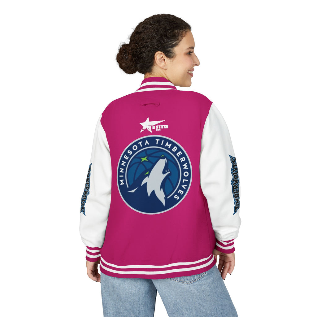 Minnesota Timberwolves Varsity Jacket | Unisex Streetwear Letterman