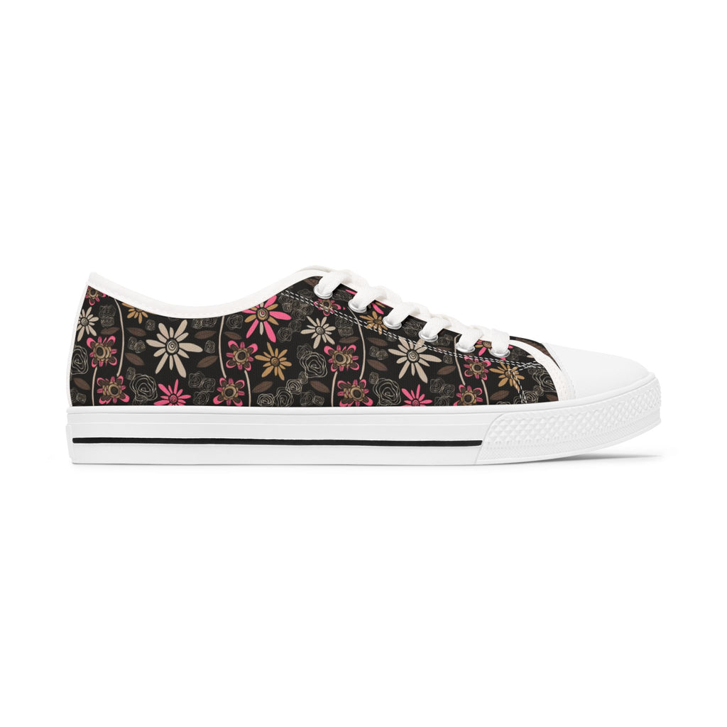 HypeandStitch Retro Floral Low-Top Sneakers