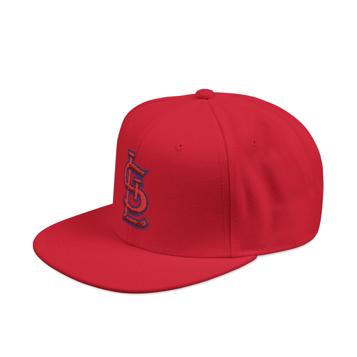 St. Louis Cardinals Flat Brim Fitted Hat with Embroidered Logo