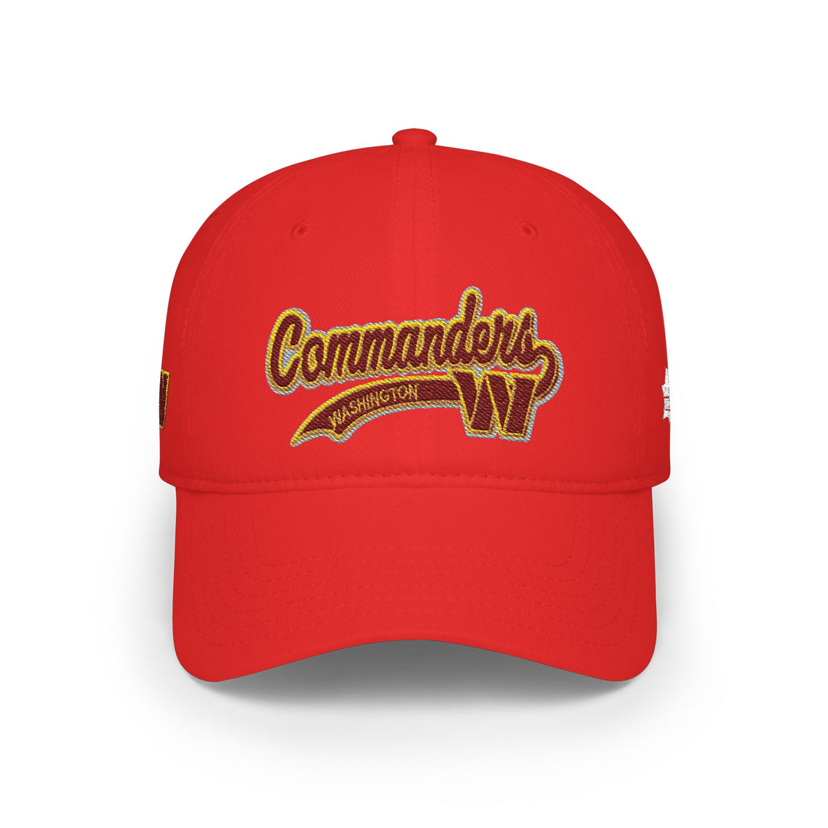 Commanders Script Embroidered Low Profile Baseball Cap