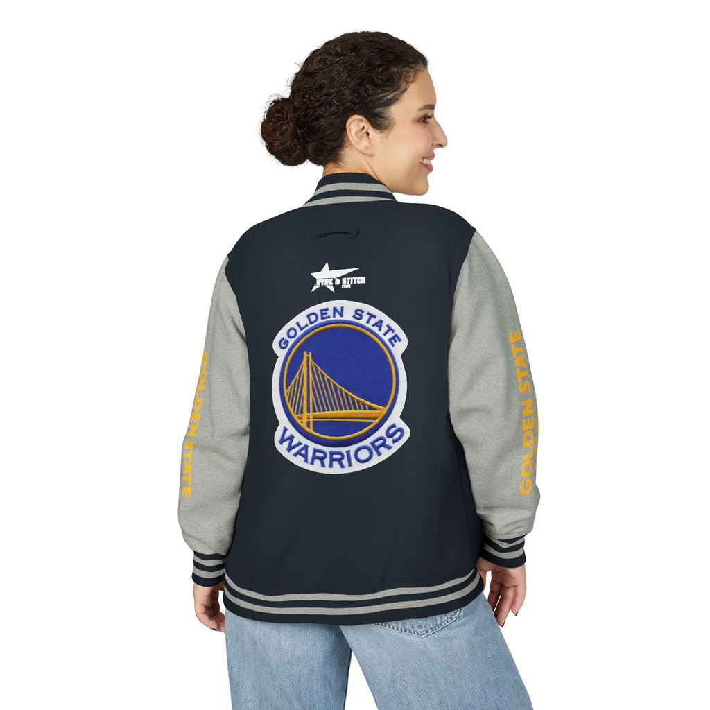 Golden State Warriors Unisex Heavyweight Varsity Letterman Jacket