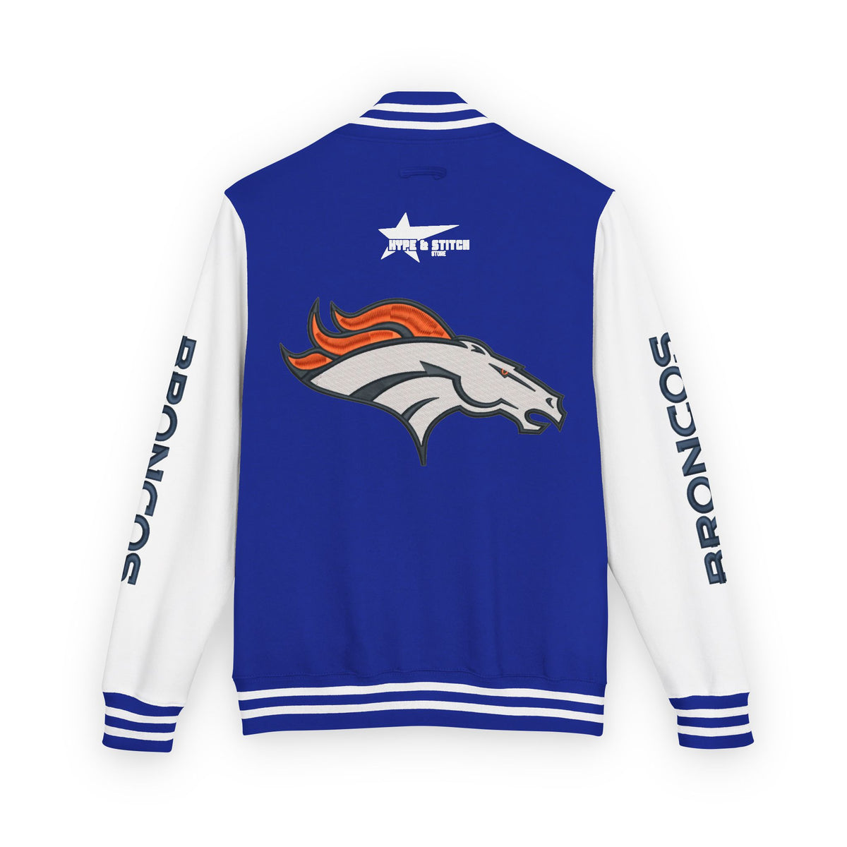 Denver Broncos Vintage Varsity Jacket | Retro Letterman Streetwear