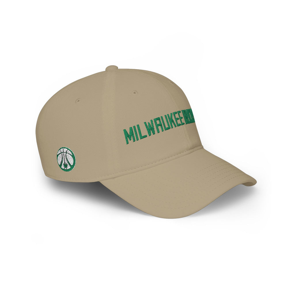 Milwaukee Bucks Vintage Embroidered Dad Hat – Adjustable Low-Profile Cap