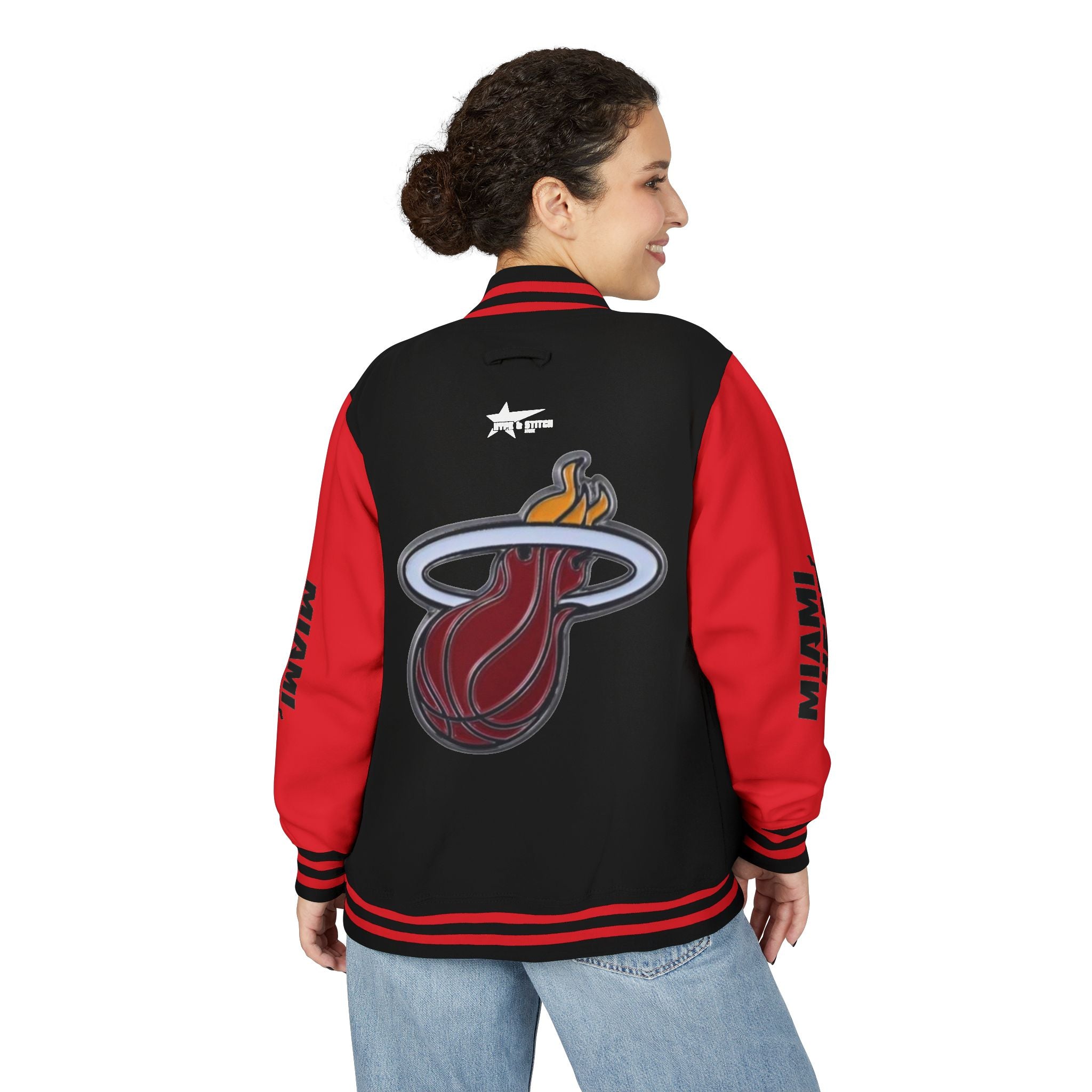 Miami Heat Unisex Heavyweight Varsity Letterman Jacket