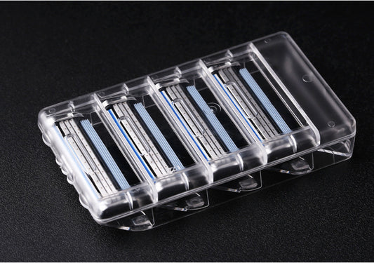 Imported three layers of Meian razor blades Vintage manual Men razor 4 pieces