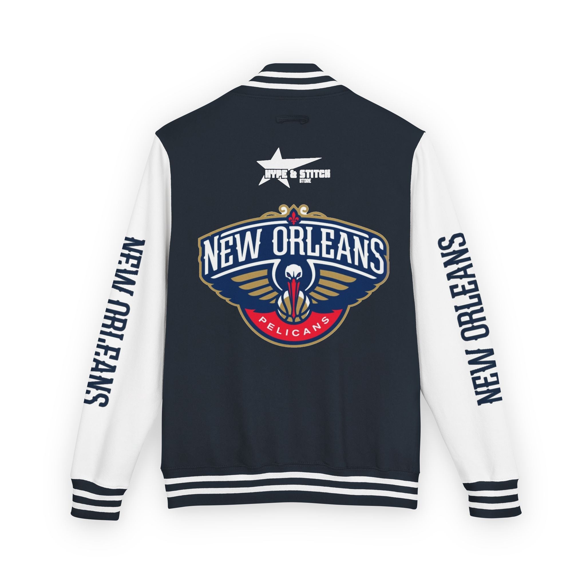 New Orleans Pelicans Varsity Jacket | Unisex Streetwear Letterman